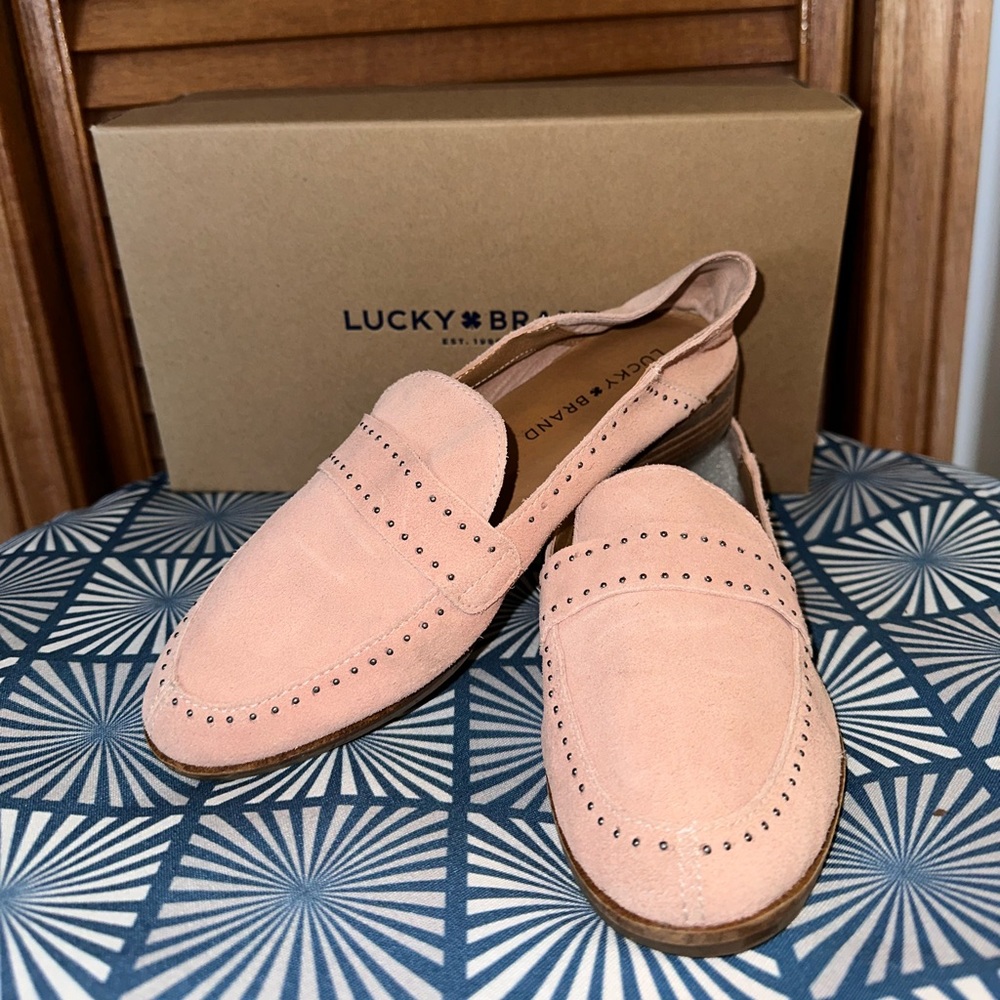 Lovely Lucky Brand Crestan studded loafer